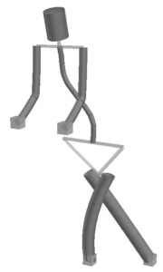 MODELS OF A HUMAN BODY WITH SCOLIOSIS