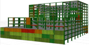 PODIUM BETWEEN THE JORDAN GATE TOWERS IN AMMAN