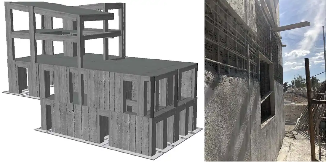 Strengthening of a residential building