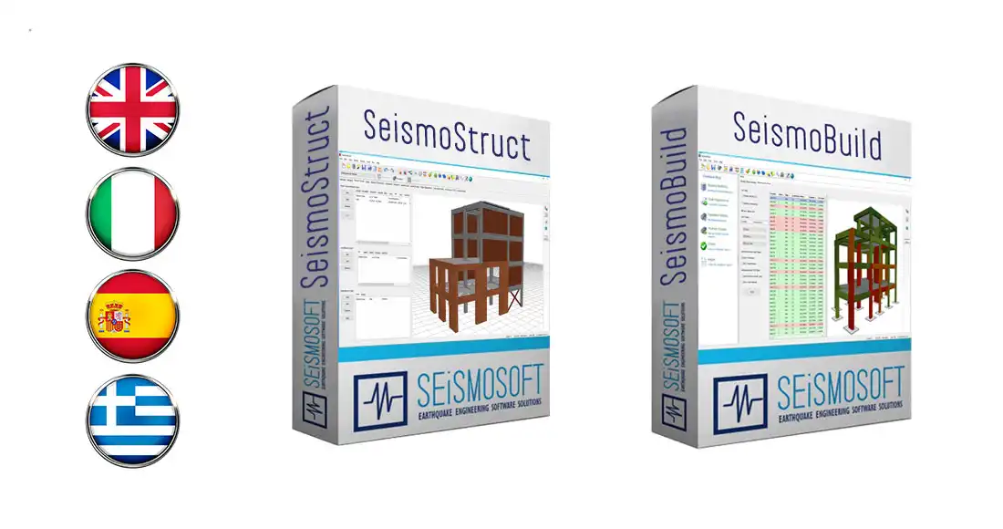 Italian, Spanish and Greek versions of SeismoBuild and SeismoStruct