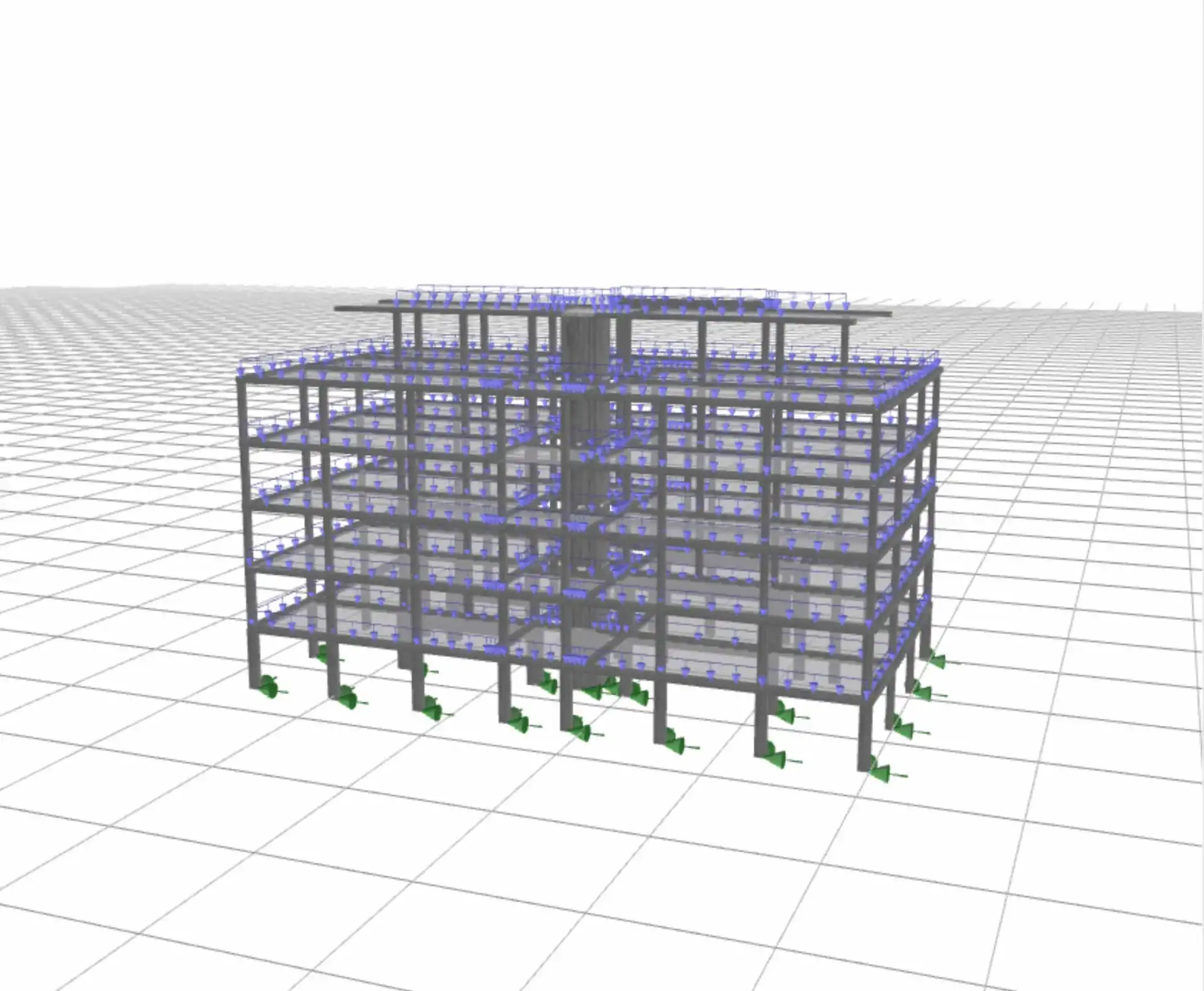 Strengthening of a 6-storey building with base isolation