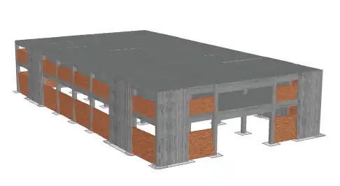 Strengthening of a 2-storey industrial building with short columns Strengthening of a 2-storey industrial building with short columns